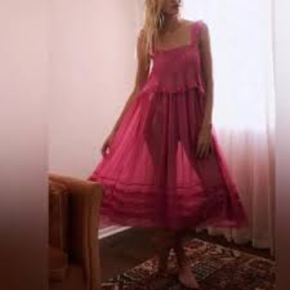 Free People - Elegant Pink Women's Dress